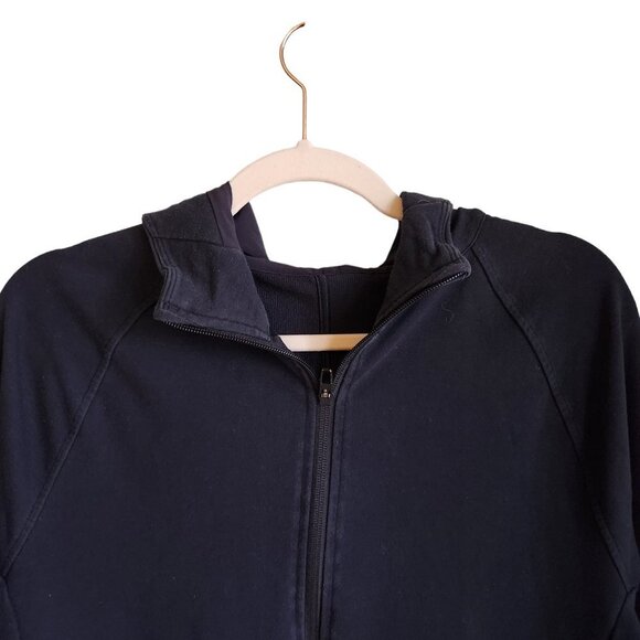 Lululemon Men's Sweatshirt Medium Blue Navy City Sweat Full Zip Hoodie Pockets - Picture 2 of 9